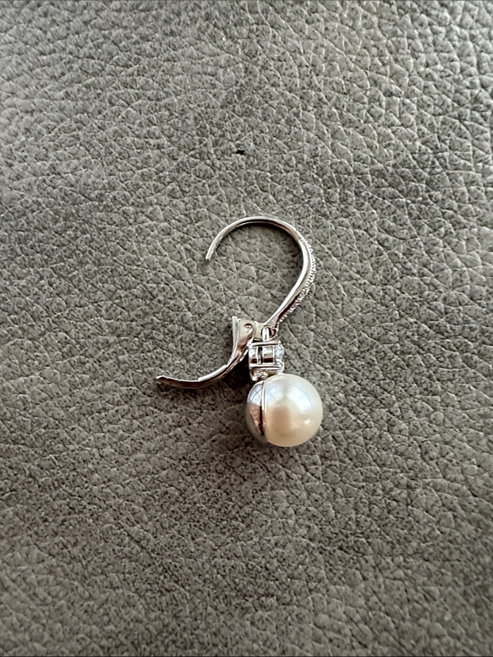 Nadri Faux-Pearl and Crystal Earrings - Picture 4 of 4